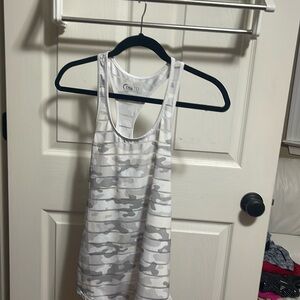 Zyia white camo athletic tank